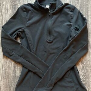 Black Quarter-Zip Pullover